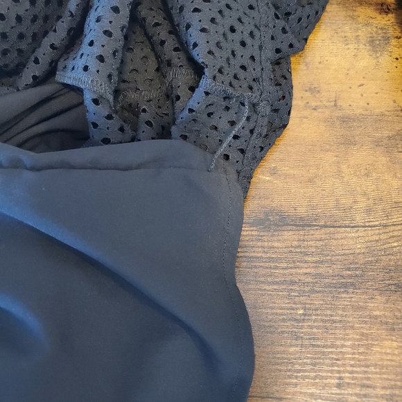 Loft Black Bell Sleeve Eyelet Dress - Picture 6 of 8